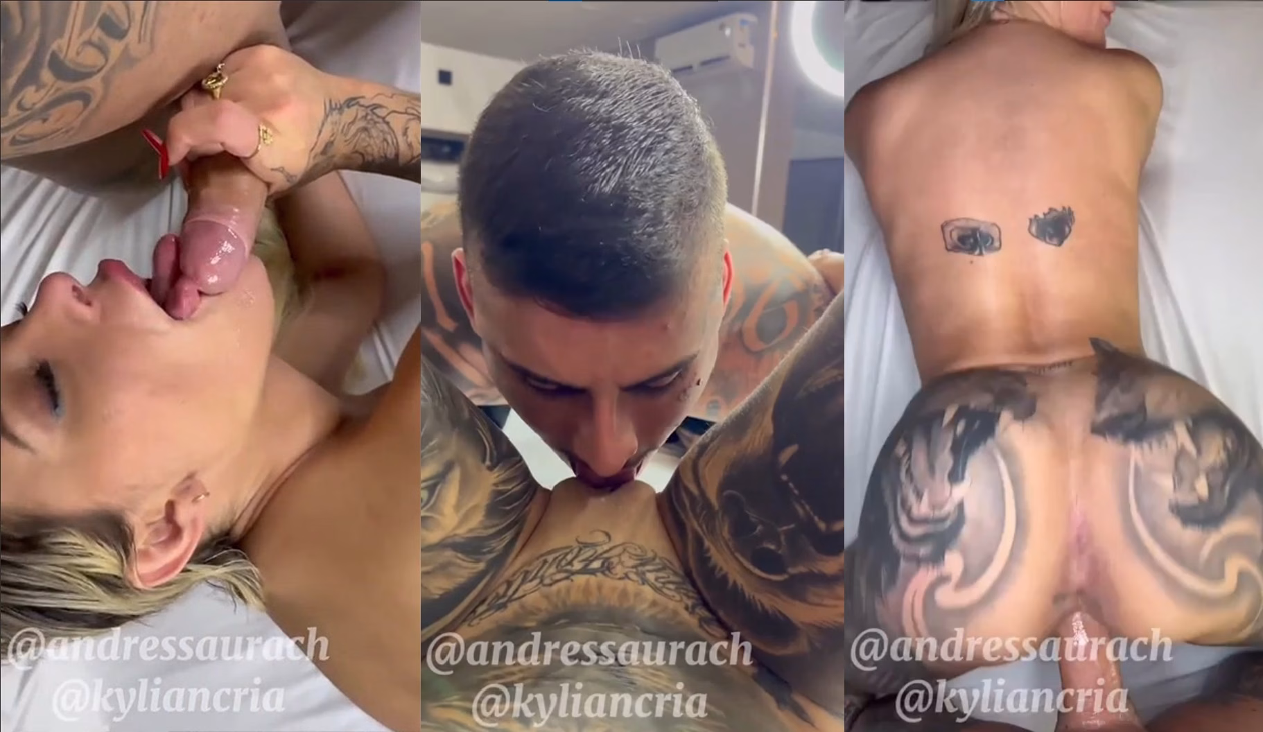 Famosas nuas Andressa Urach transando com Kylian Cria